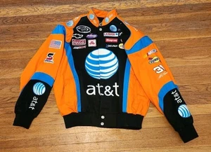 Chase Authentics NASCAR Racing Jeff Burton #31 AT&T Canvas Jacket - Picture 1 of 13