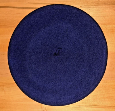 Elosegui Basque Beret Txapela 100% Merino Wool Waterproof 11.5" Navy Blue Spain - Image 1 of 4