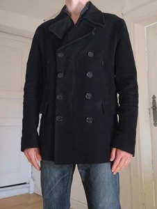 Burberry Peacoat Caban Kurzmantel Jacke Military Marine L - Bild 1 von 15