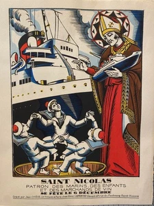 Saint Nicolas, patron des marins, des enfants, et des marchands de vin , Jean Ch - Imagen 1 de 1