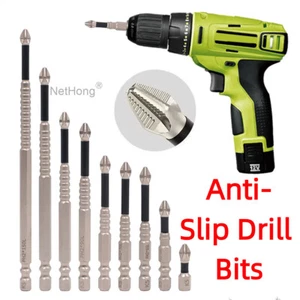 Multiple Sizes High Magnetic Screwdriver Drill Bit Set Tool Magnetic Anti-Slip - Picture 1 of 17