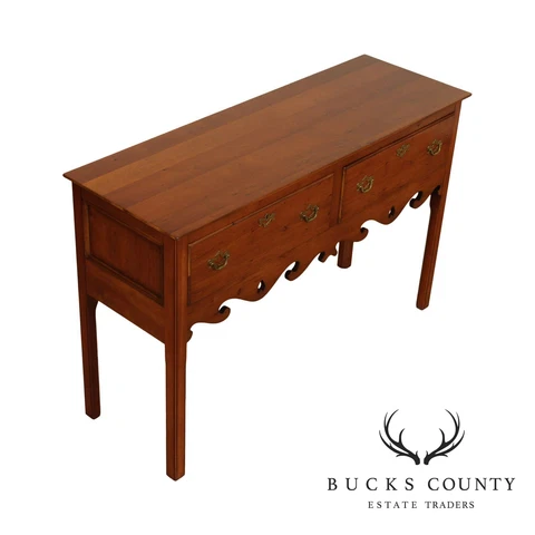 Wright Table Company George III Style Yew Wood 2 Drawer Sideboard (B) Cover