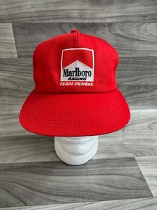 VINTAGE MARLBORO RACING PENSKE MÜTZE SNAPBACK TRUCKER ROT K-PRODUCTS CAP USA 90er - Bild 1 von 5