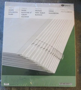 Creative Memories 8-1/2x11 WHITE Scrapbook Refill Pages (15) Brand NEW - Picture 1 of 4