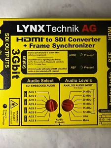 yellobrik CHD 1812-1 LYNX Technik AG HDMI to SDI Converter + Frame Synchronizer - Picture 1 of 7