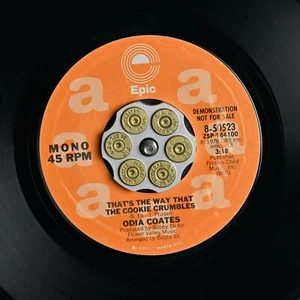 ~HEAR Odia Coates That's The Way The Cookie Crumbles Epic 50523 MONO STEREO WLP - Foto 1 di 2