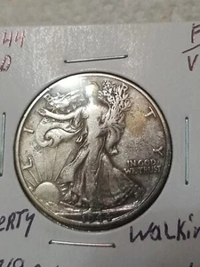 1944 D Walking Liberty 50 In F To VF Condition In My Opinion. #159 - Picture 1 of 2
