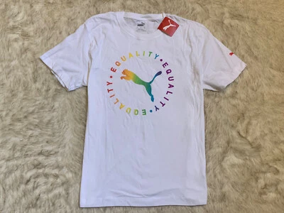 NUEVA Camiseta Para Hombre Puma LGBTQ Orgullo Arco Iris Igualdad (Grande) Foto 1 de 4