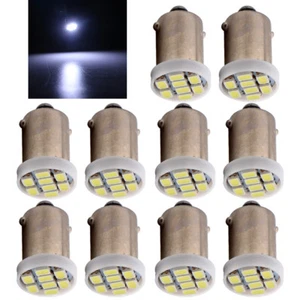 10Pcs 6V 6.3V DC AC T11 H6W T4W BA9S 1206 8SMD White Light LED Pinball Bulbs - Picture 1 of 6