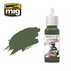 MUNITION - FIGUREN PAINTS Dark Olive Green - Pinsel und Airbrush. 17ml AMMOF503 - Bild 1 von 1
