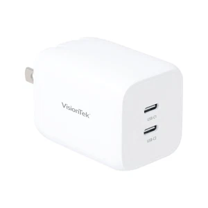 VisionTek - Adaptateur secteur 65W GaN II - 2 ports - 901536 - Photo 1 sur 4