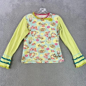 Oilily Shirt Youth L Multicolor No Size Tag Check Measurements Boho Creative - Picture 1 of 8