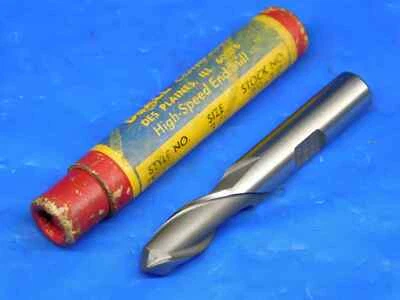 DoALL 3/8 O.D. 1.1 LOC BALL NOSE HSS END MILL 3/8 SHANK 2 FLUTE 716-062211 .375 - Image 1 of 4