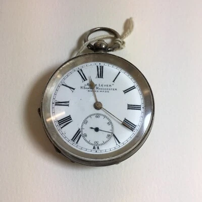 Antique Solid “935” Silver Cased H Samuel Acme Lever Pocket Watch  — 第 1/4 张图片