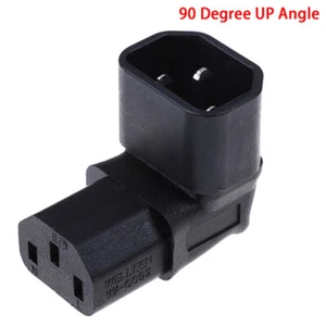 IEC 320 C14 to C13 right angle,C13 to C14 90 degree up angle3CEO - Afbeelding 1 van 9