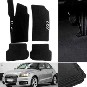 For Audi A1 2012-2018 Car Floor Mats Velour Waterproof Black Custom Auto Liners - Foto 1 di 9