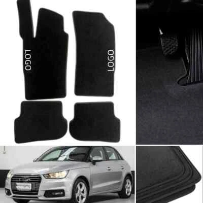 For Audi A1 2012-2018 Car Floor Mats Velour Waterproof Black Custom Auto Liners Foto 1 de 4