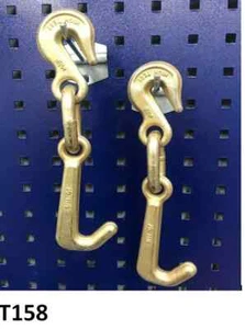 2 pcs Mo Clamp Style 6318 Grab Hook 7 Heavy Frame Machine TOW TRUCK WRECKER - Picture 1 of 4