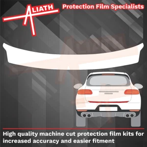 Fit Porsche Macan 95B Rear Bumper Upper Scratch Chip Guard Paint Protection Film - Picture 1 of 3