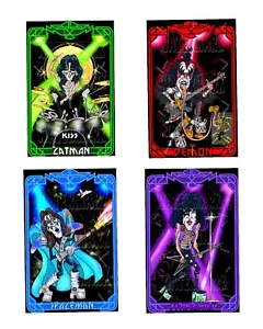 Vier Original Karikatur Poster feiern den Bandkuss - Starchild, die... - Bild 1 von 5