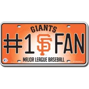 San Francisco Giants #1 Fan Metall geprägt Nummernschild - Bild 1 von 1