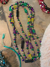 2024 Krewe of Bacchus Light Up Beads Set of 3 - Purple Green Gold Mardi Gras