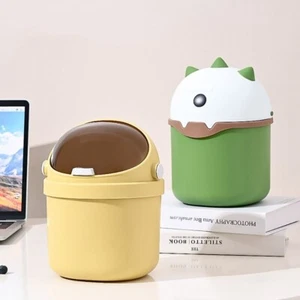 Trash Cans Pen Holder Storage Box Waste Bin Mini Garbage Cans with Lid Candy - Picture 1 of 14