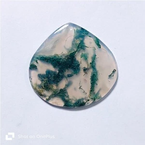 Moss Agate Natural Moss Agate Cabochon Loose Gemstone Jewelry 42 Cts. ME-9307 - Picture 1 of 3