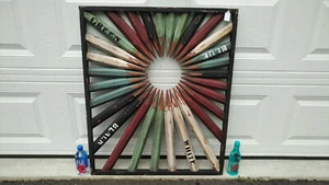  Wall Art Hanging Framed Large Abstract Colored Pencils Home Decor  30X36 - Picture 1 of 10