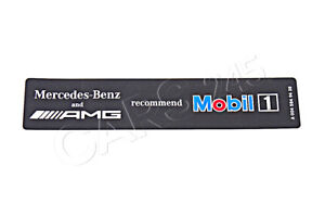 Genuine MERCEDES AMG Logo Mobil1 Oil Sticker Label A0045849438