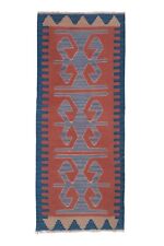 Vintage Small Kilim Rug - Kitchen Doormat Rug 1'6'' x 3'5''
