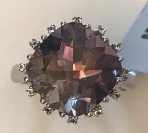 6.6cts Anahi Ametrine & White Topaz Sterling Silver Ring. N/ O. BNWT. Ltd Edn - Picture 1 of 8