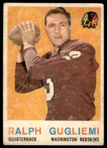 1959 TOPPS RALPH GUGLIELMI WASHINGTON REDSKINS #97