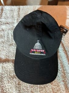 USGA Congressional Ahead Classic Cut Golf Men's BlackAdjustable Hat 2011 US Open