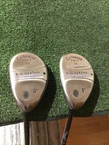 Callaway Left Handed Ladies Big Bertha Heavenwood Hybrids Set (4H & 5H) Graphite - Picture 1 of 12