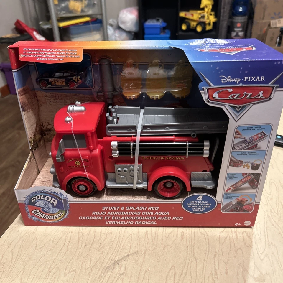 Disney Pixar Cars Stunt and Splash Red With Color GPH80