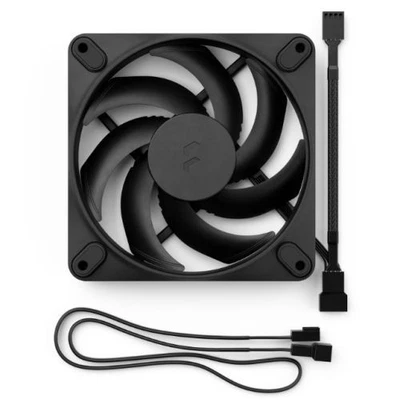 Fractal Design Momentum 12 12cm PWM Case Fan, FDB Bearing, 350-2200 RPM, Black - Image 1 of 4