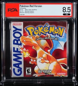 Pokemon Red Version CIB Complete In Box Graded PSA 8.5 9.0 Box Gameboy Nintendo