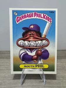 1986 GPK OS4 Mouth Phil #140a NM-MT School Nurse Back (Wanted) Garbage Pail Kids - Picture 1 of 4