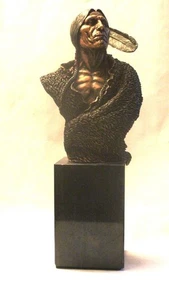 Chilmark Pewter Sculpture Guardian of the Plains Old Storyteller Cheyenne - Picture 1 of 8