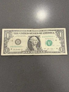 2013 One Dollar $1 STAR NOTE D03325022* Low 250K Run FRN - Picture 1 of 11