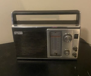 Vintage Sony AM/FM Portable AC/DC Radio ICF-7480W Tested Working See Video - Picture 1 of 10