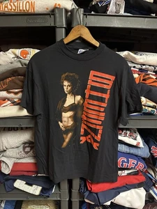 Vintage 80's Sheena Easton Hanes Single Stitch Concert T-shirt USA Made Size L  - Picture 1 of 4