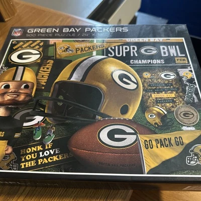 YouTheFan NFL Green Bay Packers 500 Piece Puzzle 24"  x 18" Used Good Condition - Image 1 of 3