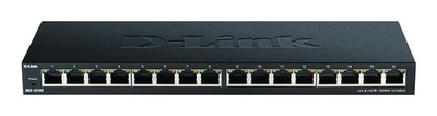 D-Link DGS-1016S 16-Port Gigabit Unmanaged Switch, Fanless, Low Profile, Metal H - Image 1 of 3