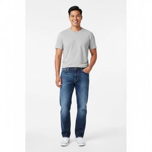 DKNY Blue Jeans Mens 32x30 Denim Straight Leg Casual Work Everyday Comfortable - Picture 1 of 17