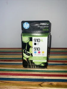 PACK DE 4 TINTAS HP GENUINAS 910XL NEGRAS Y 910 CMY COLOR NUEVAS, SIN ABRIR ¡PRECIO DE VENTA SUGERIDO POR EL FABRICANTE 105 $! - Imagen 1 de 4