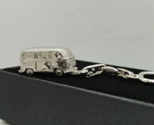 Bus Keychain 925 Silver Handmade - Bild 1 von 5