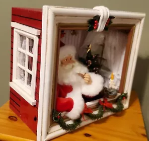Vintage Window Box Santa San Francisco Music Box Company Christmas Decor - Picture 1 of 13