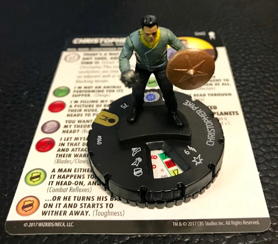 Heroclix Wizkids Star Trek Away Team 040 Christopher Pike Super Rare - Image 1 of 1